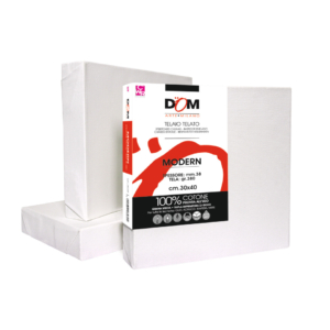 Tela per pittura DOM Modern 380gr bordo 38 mm - 30x40 cm - 356/3040