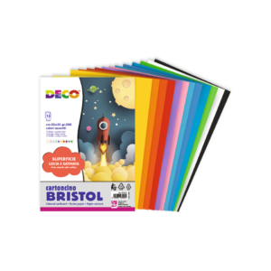 Cartoncini colorati Deco Bristol Colori Assortiti 200g/m² 25x35 cm - 715/15 (conf.15)
