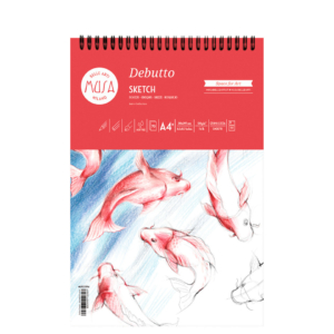 Blocco con spirale Musa Debutto A4 120g/m² - 50 fogli - MU133394