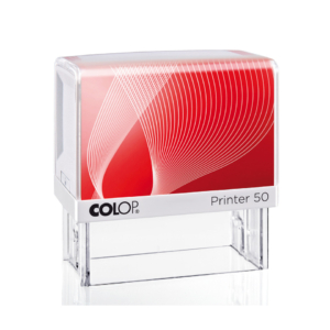 Timbro rettangolare Colop formato 30x69 mm personalizzabile - Printer 50 PR50G7