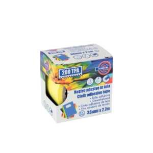 Nastro adesivo telato Eurocel formato 38 mm x 2,7 m - colore giallo 016414314