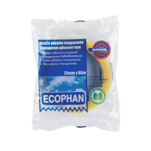 Nastri adesivi trasparenti Eurocel ECOPHAN formato 25 mm x 66 m 1417249 (conf.6)