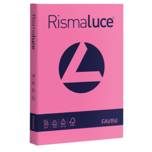 Carta colorata Favini Rismaluce colori forti 200g/m² A4 - risma da 125 fogli ciclamino - A67F104