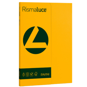 Carta colorata Favini Rismaluce colori forti 90g/m² A4 - risma da 100 fogli Giallo Oro - A69H144