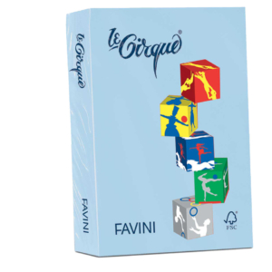 Risma A3 Favini Le Cirque - 80g/m² - 500 fogli colore Azzurro pastello