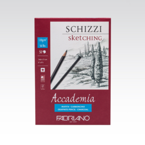 Blocco collato Fabriano Accademia grana naturale 120g/m² A5 - 50 fogli 41121421
