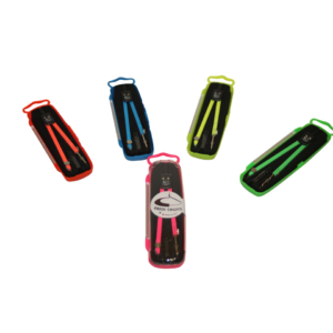 Compassi scolastici Eredi Crotti 2 accessori - Colori Assortiti fluo - 223F (conf.5)