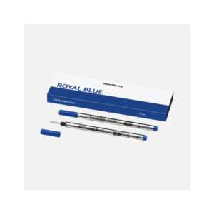 Refill per penne roller Montblanc punta fine - Blu - MB128232 (conf.2)