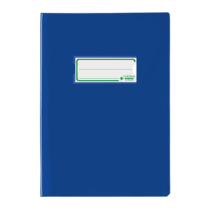 Copriquaderno A5 Favorit con portanome e salva angoli - 180µm - laccato - PE180 - Blu - 400184672 (conf.24)