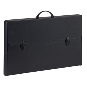 Valigetta in polionda Favorit Black con bordi rinforzati 37x60x5,2 cm - colore Nero - 400173500
