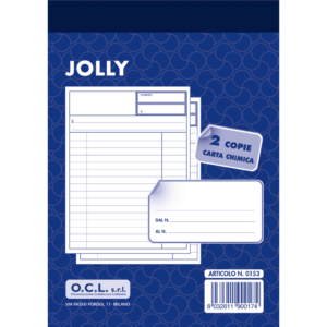 Blocco jolly O.C.L. 10,8x15,3 cm 50x2 copie - 0153N