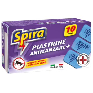 Piastrine antizanzare Spira per elettroemanatori a piastrine e bi-uso - 75942 (conf.10)