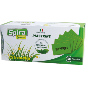 Piastrine agli oli essenziali Spira Green - profumazione citronella - 64707 (conf.30)