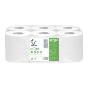 Carta igienica Papernet mini jumbo - 2 veli 407568 (conf.12 rotoli)