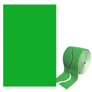 Bordo ondulato CWR in rotolo h.max 6 cm x 15 m - 170g/m² - Verde 06278
