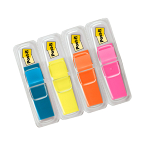 Segnapagina Post-it® Index Mini 683 - Blu, Giallo, Rosso, Verde - 683-4 (conf.4 da 35 fogli)